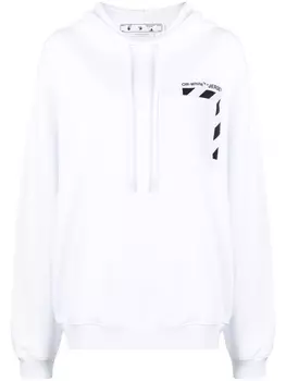 Худи с логотипом Off-White, белый
