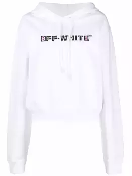 Худи с логотипом OFF-WHITE, белый