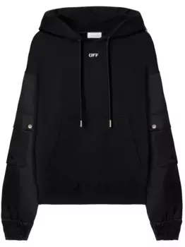 Худи с логотипом OFF-WHITE, черный