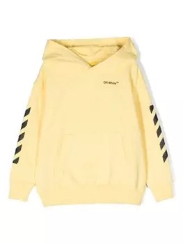 Худи с логотипом Off-White Kids, желтый