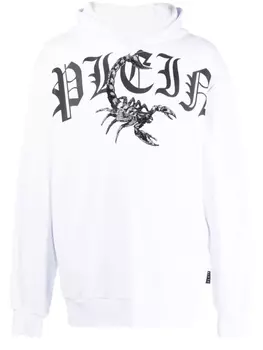 Худи с логотипом Philipp Plein, белый