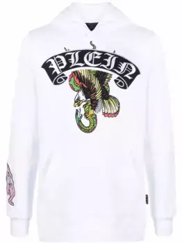 Худи с логотипом Philipp Plein, белый