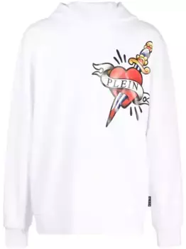 Худи с логотипом Philipp Plein, белый