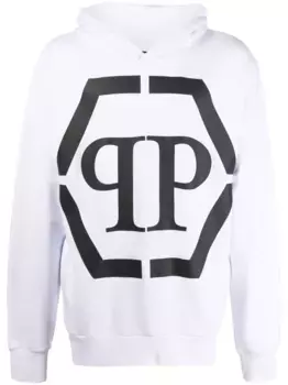 Худи с логотипом Philipp Plein, белый