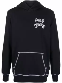 Худи с логотипом Philipp Plein, черный