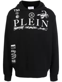 Худи с логотипом Philipp Plein, черный