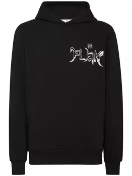 Худи с логотипом Philipp Plein, черный