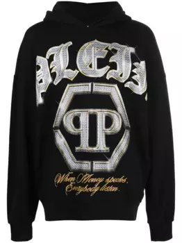 Худи с логотипом Philipp Plein, черный