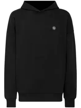 Худи с логотипом Philipp Plein, черный