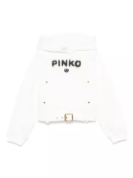 Худи с логотипом Pinko Kids, белый