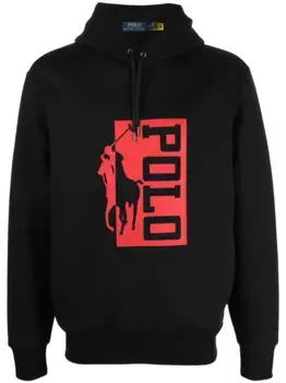 Худи с логотипом POLO RALPH LAUREN, черный