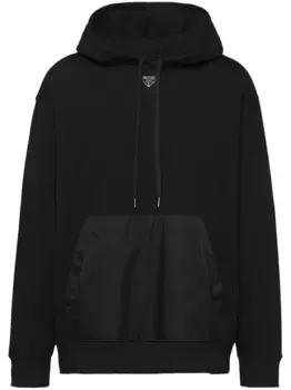 Худи с логотипом Prada, черный