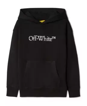 Худи с логотипом R Off White, черный