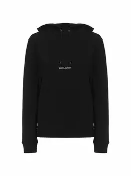 Худи с логотипом Saint Laurent, черный