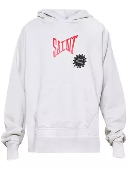 Худи с логотипом SAINT MXXXXXX, серый