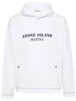 Худи с логотипом Stone Island, белый
