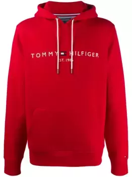 Худи с логотипом Tommy Hilfiger, красный