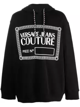 Худи с логотипом Versace Jeans Couture, черный
