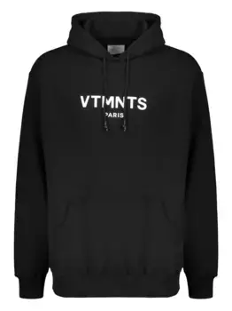 Худи с логотипом VETEMENTS, черный