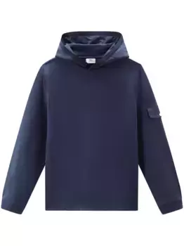 Худи с логотипом WOOLRICH, синий