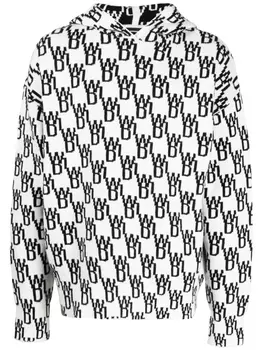 Худи с монограммой We11done, белый