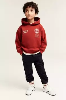 Худи с мотивным принтом H&M, красный