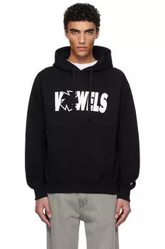 Худи с надписью Icon Vowels, черный