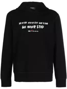 Худи с надписью Kiton, черный