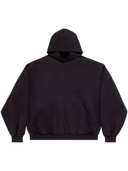 Худи с наклейкой Balenciaga, черный