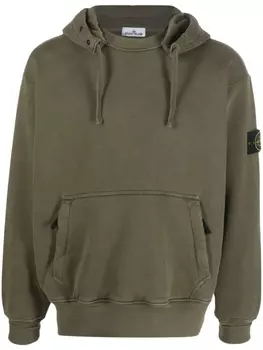 Худи с нашивкой Compass Stone Island, зеленый