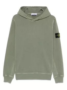 Худи с нашивкой Compass Stone Island, зеленый