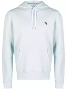 Худи с нашивкой Grey Fox Head Maison Kitsun, синий