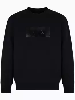 Худи с нашивкой-логотипом Armani Exchange, черный