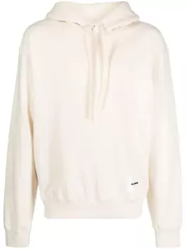 Худи с нашивкой-логотипом Jil Sander, нейтральный