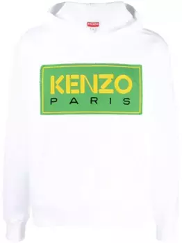 Худи с нашивкой-логотипом KENZO, белый