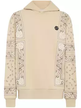 Худи с нашивкой-логотипом Philipp Plein, нейтральный