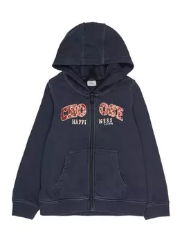 Худи s.Oliver Zip-Up Hoodie, цвет Night blue/Light blue