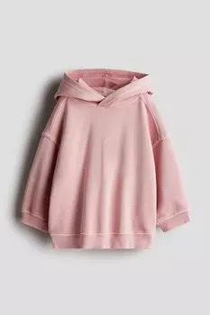 Худи с потертым эффектом H&M, розовый