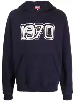 Худи с принтом 1970 KENZO, синий