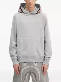 Худи с принтом A BATHING APE, серый