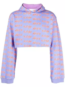 Худи с принтом Angry Natasha Zinko, фиолетовый