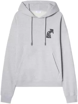 Худи с принтом Arrows Off-White, серый