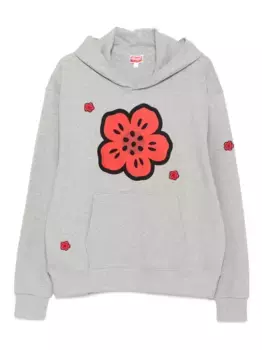 Худи с принтом Boke Flower KENZO, серый