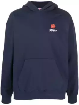 Худи с принтом Boke Flower KENZO, синий