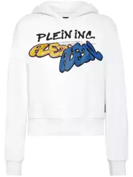 Худи с принтом Bombing Graffiti Philipp Plein, белый