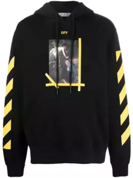 Худи с принтом Caravaggio OFF-WHITE, черный