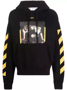 Худи с принтом Caravaggio OFF-WHITE, черный