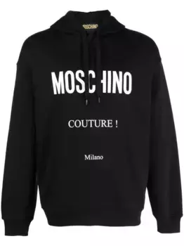 Худи с принтом Couture! Moschino, черный