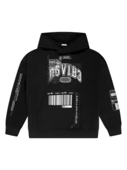 Худи с принтом DG Vibe Dolce & Gabbana Kids, черный