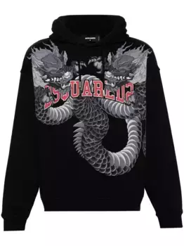 Худи с принтом DSQUARED2, черный